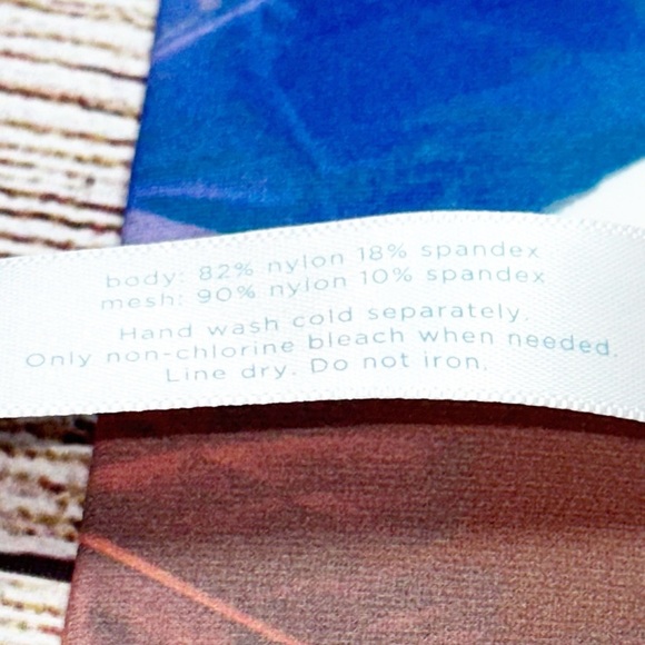 NWT Swim by Cacique Multicolor Tropical Bikini Bottom Size 14 - Picture 12 of 13